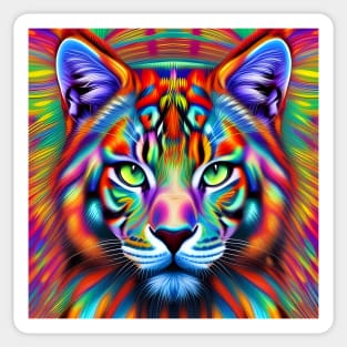 Kosmic Kitty (24) - Trippy Psychedelic Cat Sticker